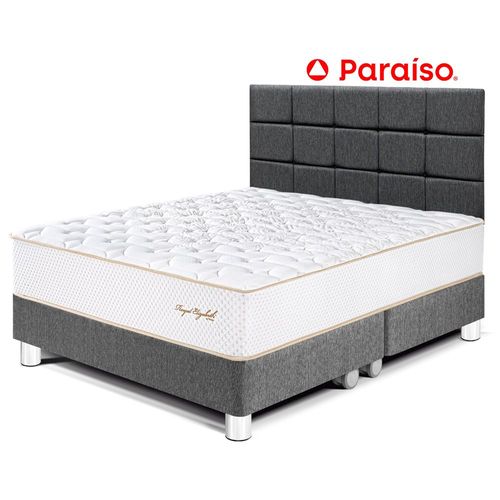 Dormitorio Royal Elizabeth Queen con Cabecera Blocks Gris
