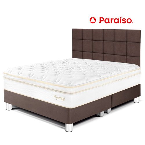 Dormitorio Royal Cloud  King con Cabecera Blocks Chocolate
