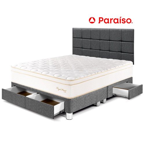 Dormitorio Royal Prince Cajones King Cabecera Blocks Gris