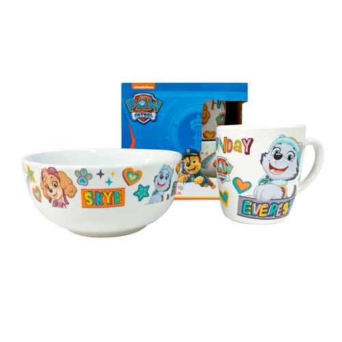 Set De Cerámica Scool 2 Piezas Paw Patrol M