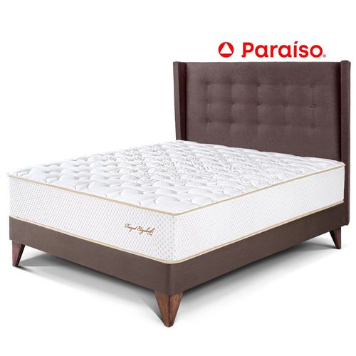 Dormitorio Europeo Royal Elizabeth 2 Plazas Cabecera Gold Chocolate