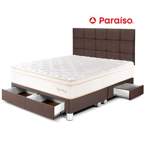 Dormitorio Royal Prince Cajones Queen Cabecera Blocks Chocolate