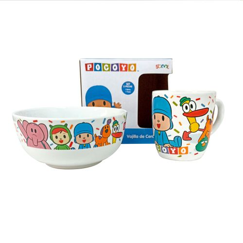 Set De Cerámica Scool 2 Piezas Pocoyo