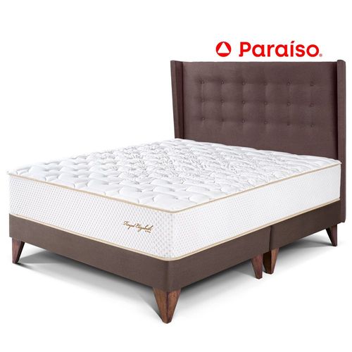 Dormitorio Europeo Royal Elizabeth Queen Cabecera Gold Chocolate
