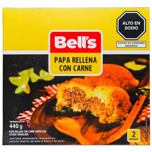 Papa Rellena con Carne BELL'S Caja 440g