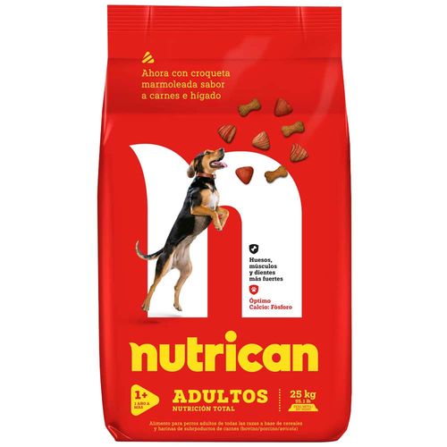 Comida para Perros NUTRICAN Adulto Carne e Hígado Bolsa 25Kg