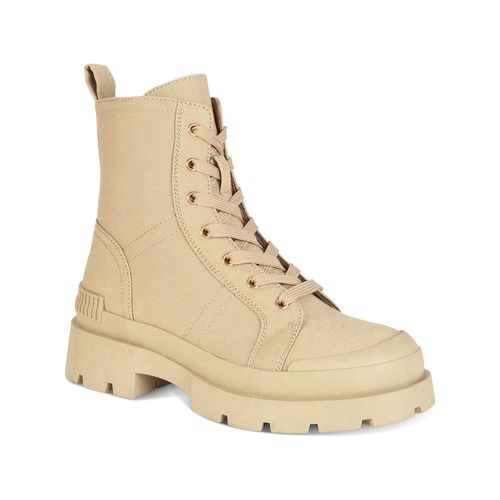 Botines Combat Mujer 7607 BEIGE