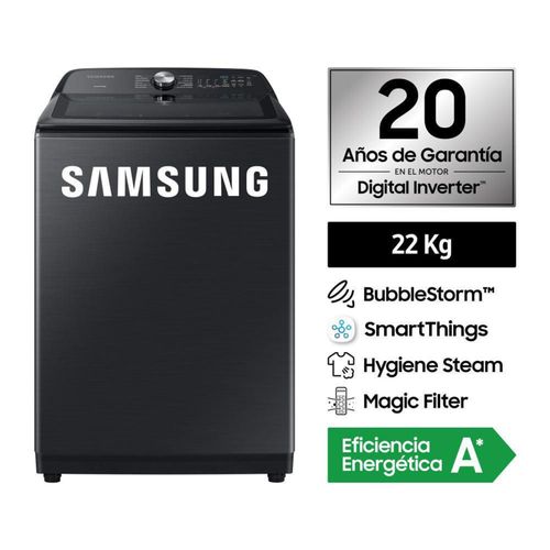 Lavadora Bubble Smart 22Kg WA22A8377GV/PE Negra