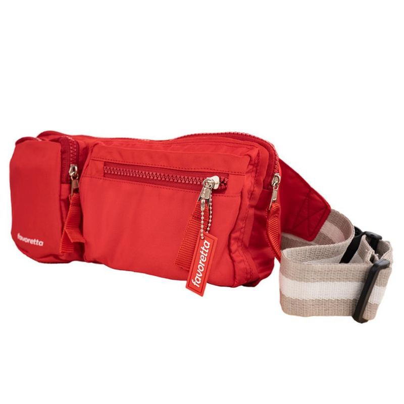 Canguro-Rectangular-Rojo-Beige