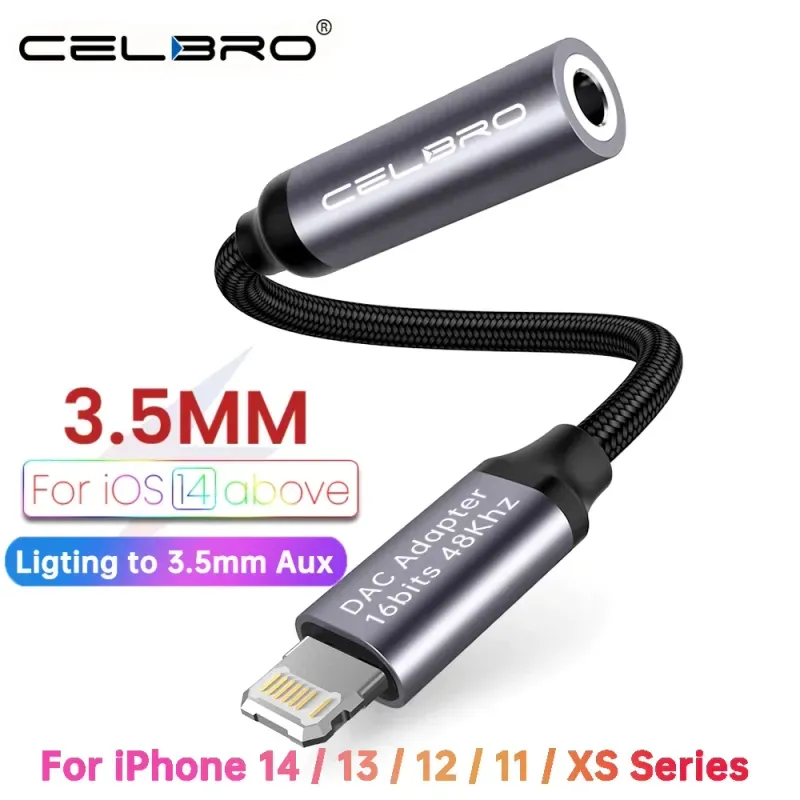 Lightning a 3,5 mm Adaptador de conector de auriculares Iphone 13