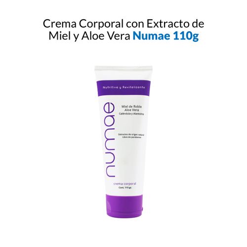 Crema Corporal con Extracto de Miel y Aloe Vera - Numae 110g