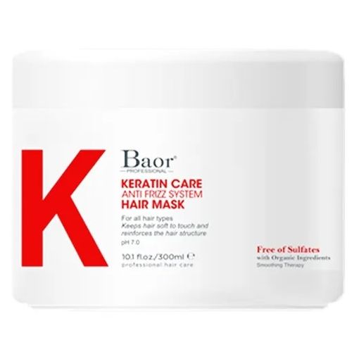 Mascarilla Anti Frizz Post Alisado Baor K Keratin Care 300ml