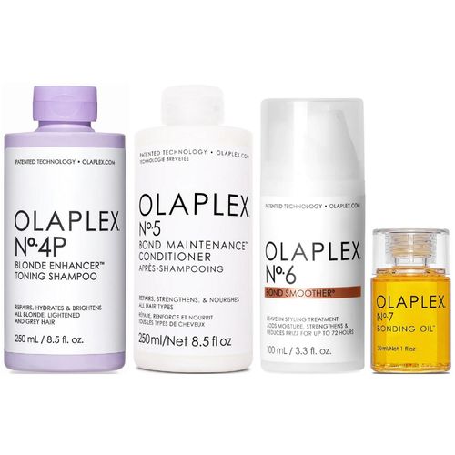 Olaplex N°4P + N°5 + N°6 + N°7 Tratamiento Cabello Rubio