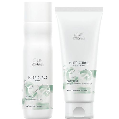 Shampoo para Rizos 250ml + Acondicionador 200ml Wella Nutricurls