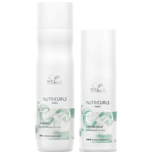 Shampoo para Rizos 250ml + Bálsamo 150ml Wella Nutricurls