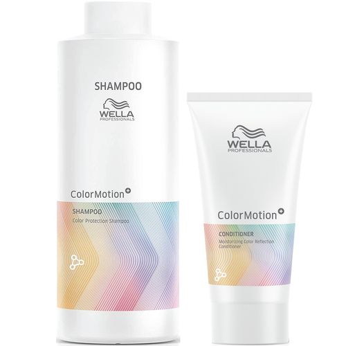 Shampoo para Cabello Teñido 1000ml + Acondicionador Wella Color Motion