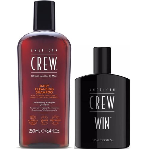 Daily Shampoo 250ml + Fragancia WIN 100ml American Crew Men