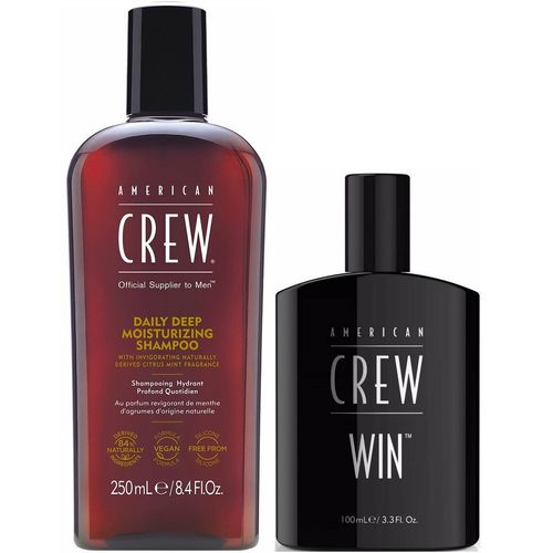 Shampoo Hidratante 250ml + Fragancia WIN 100ml American Crew Men