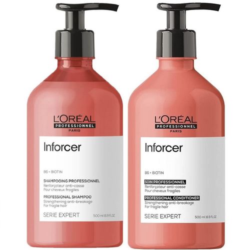 Shampoo Fortalecedor 500ml + Acondicionador LOreal Inforcer