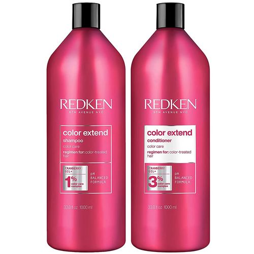 Shampoo Sin Sal 1000ml + Acondicionador Redken Color Extend Magnetics