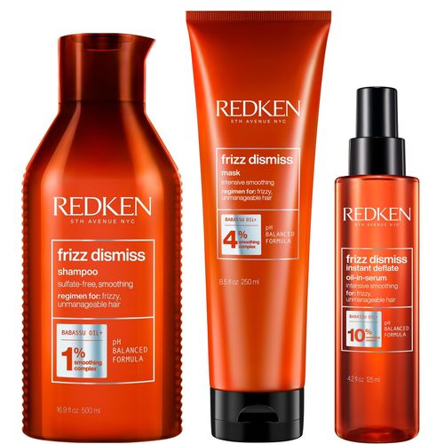 Shampoo Anti Frizz 500ml + Mascarilla + Sérum Redken Frizz Dismiss