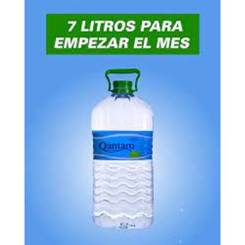 agua qantaro sin gas  7 LT