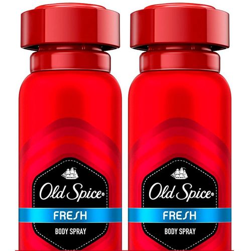 Pack Desodorante Body Spray en Aerosol para Hombre OLD SPICE Fresh Frasco 150ml Paquete 2un