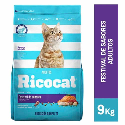 Alimento Para Gatos Ricocat Festival De Sabores Bolsa 9Kg