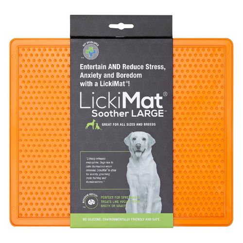 Lickimat Soother X largo Orange Dog