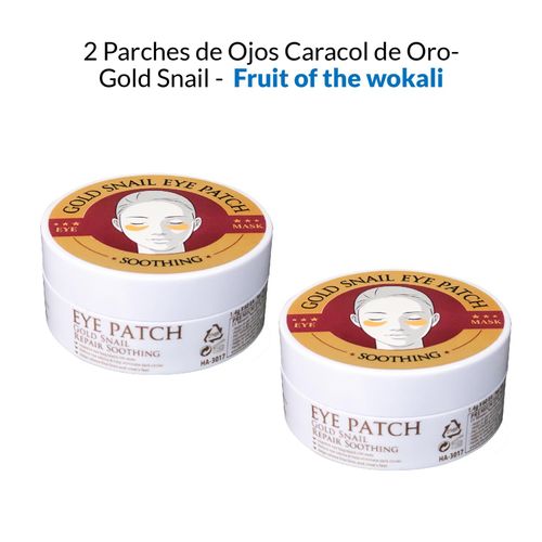 2 Parches de Ojos Caracol de Oro- Gold Snail