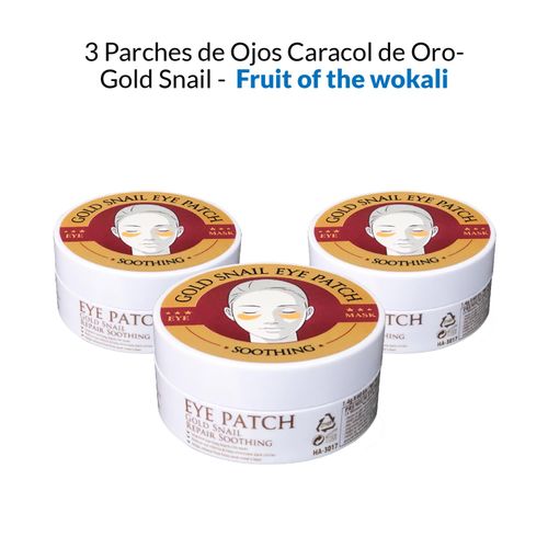 3 Parches de Ojos Caracol de Oro- Gold Snail