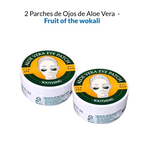 2 Parches de Ojos de Aloe Vera- Fruit of the wokali