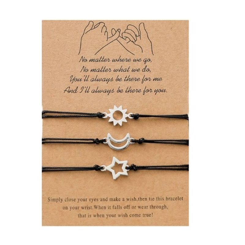 Set-x-3-pulseras-plateadas-sol-luna-y-estrella-mejores-amigos-bff-San-Valentin