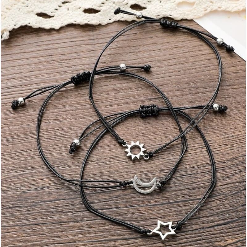 Set-x-3-pulseras-plateadas-sol-luna-y-estrella-mejores-amigos-bff-San-Valentin