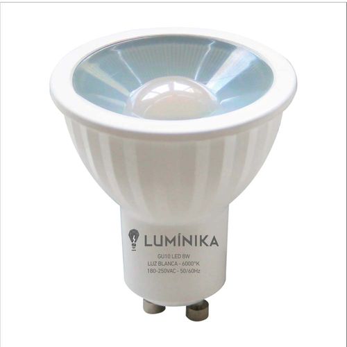 Dicroico LED Luminika GU10 8W Luz Fría