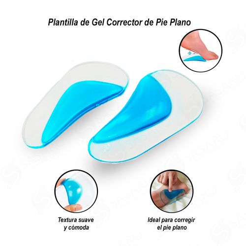 Plantilla de Gel Corrector de Pie Plano