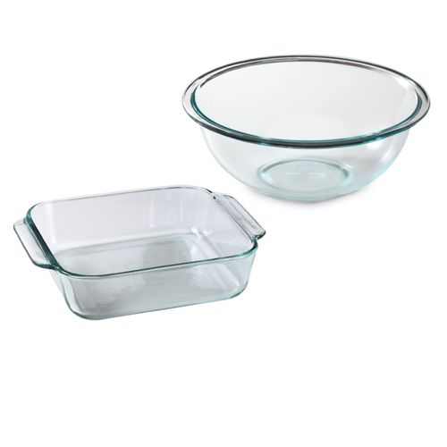 PYREX - SET BOLO TRANSP. 2.4 LT + FTE CUAD. 1.4 LT