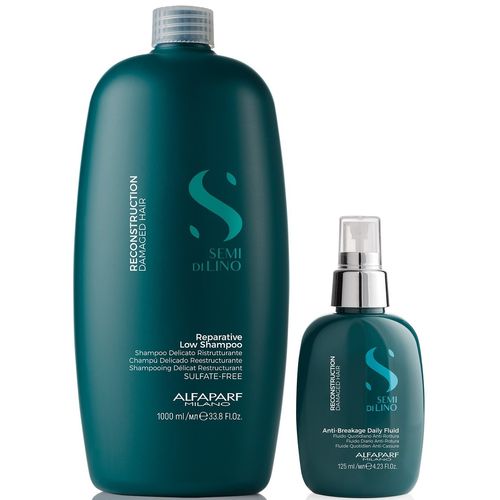 Shampoo Reparador Sin Sal 1000ml + Spray Alfaparf Reconstruction