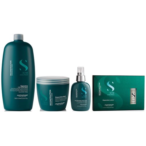 Shampoo 1000ml + Mascarilla + Spray + Lotion Alfaparf Reconstruction