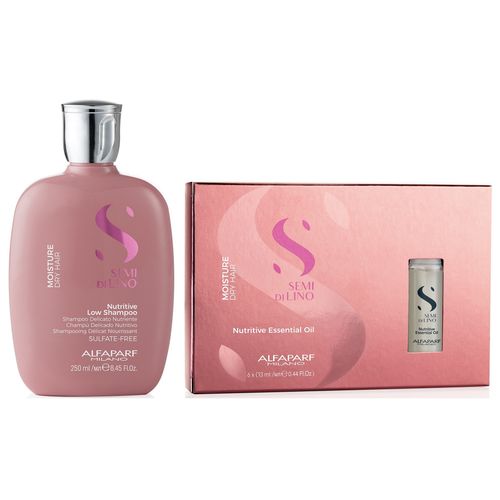 Shampoo Nutritivo 250ml + Ampollas Alfaparf Moisture