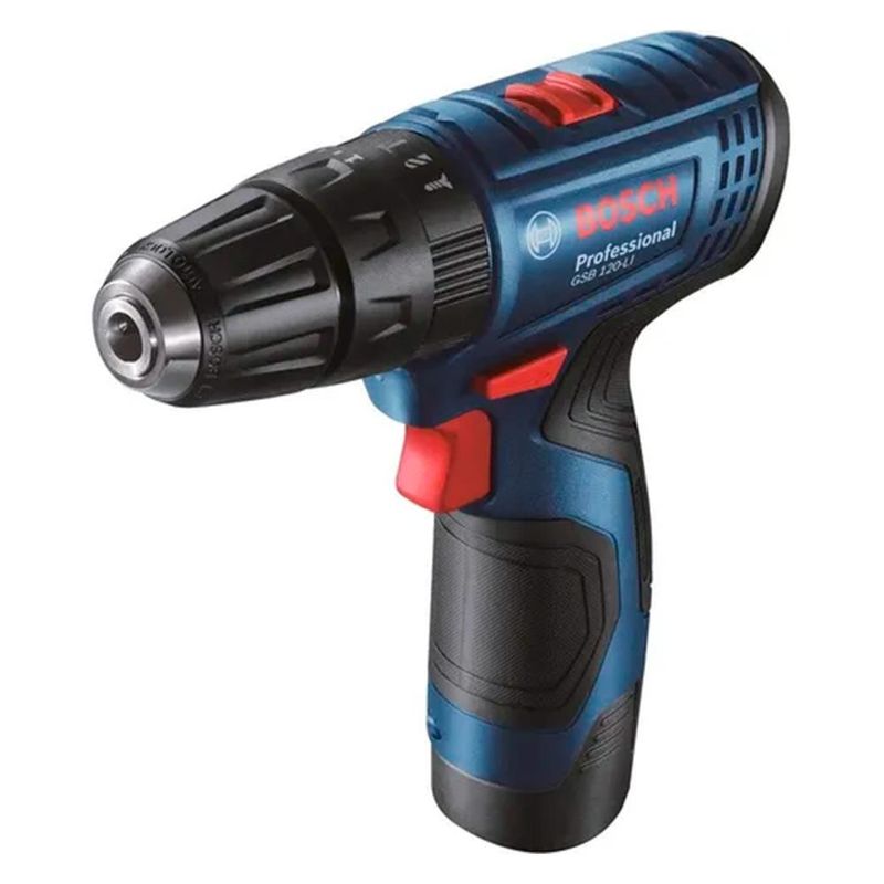 Taladro-Percutor-Inalambrico-Bosch-12V-GSB-120-LI-Nuevo---2Baterias-x-20-Ah---Cargador---Maletin