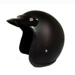 Casco-de-moto-Tipo-vespa-chopper-en-negro-mate----Talla-l