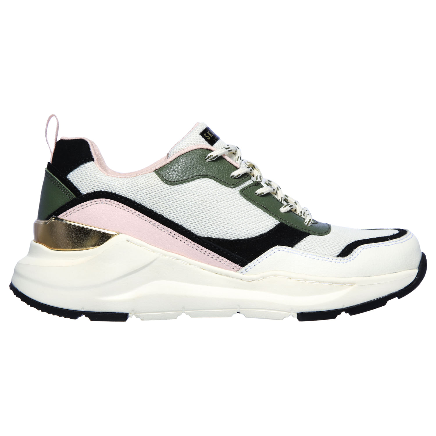 Zapatos skechers 2024 mujer piel grasa