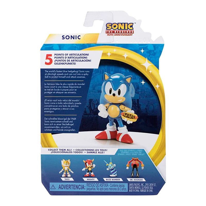 Sonic-The-Hedgehog-Wave-12-Figura-de-Sonic-con-Hot-Dog