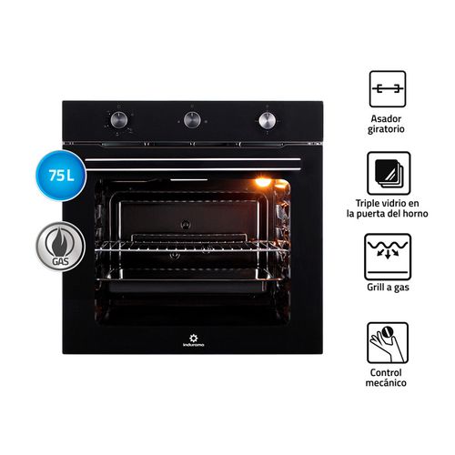 Horno Empotrable Indurama HEI-75NGP 75 L Gas