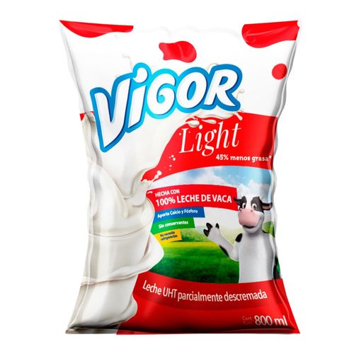 Leche Light VIGOR Bolsa 800ml