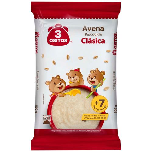 Avena Clásica 3 OSITOS Bolsa 500g