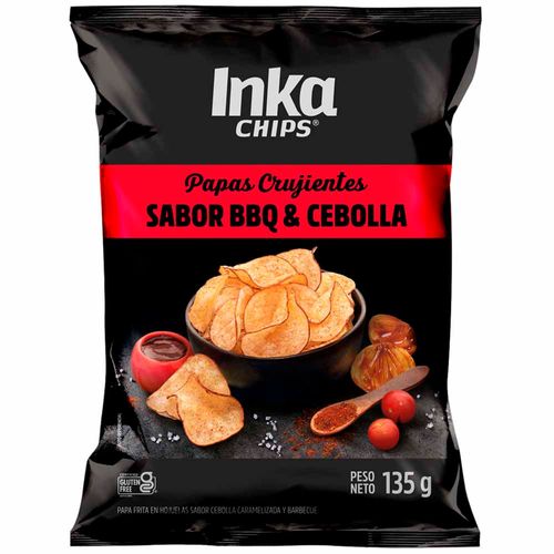 Papas INKA CHIPS BBQ & Cebolla Bolsa 135g