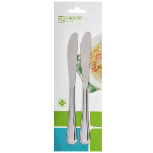 Set de Cuchillo de Mesa FACUSA Blister 2un