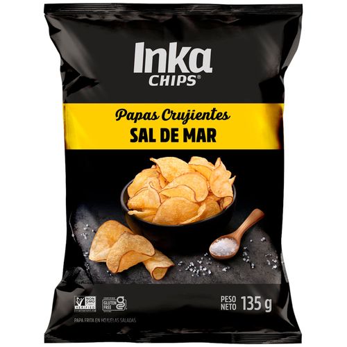 Papas INKA CHIPS con Sal de Mar Bolsa 135g